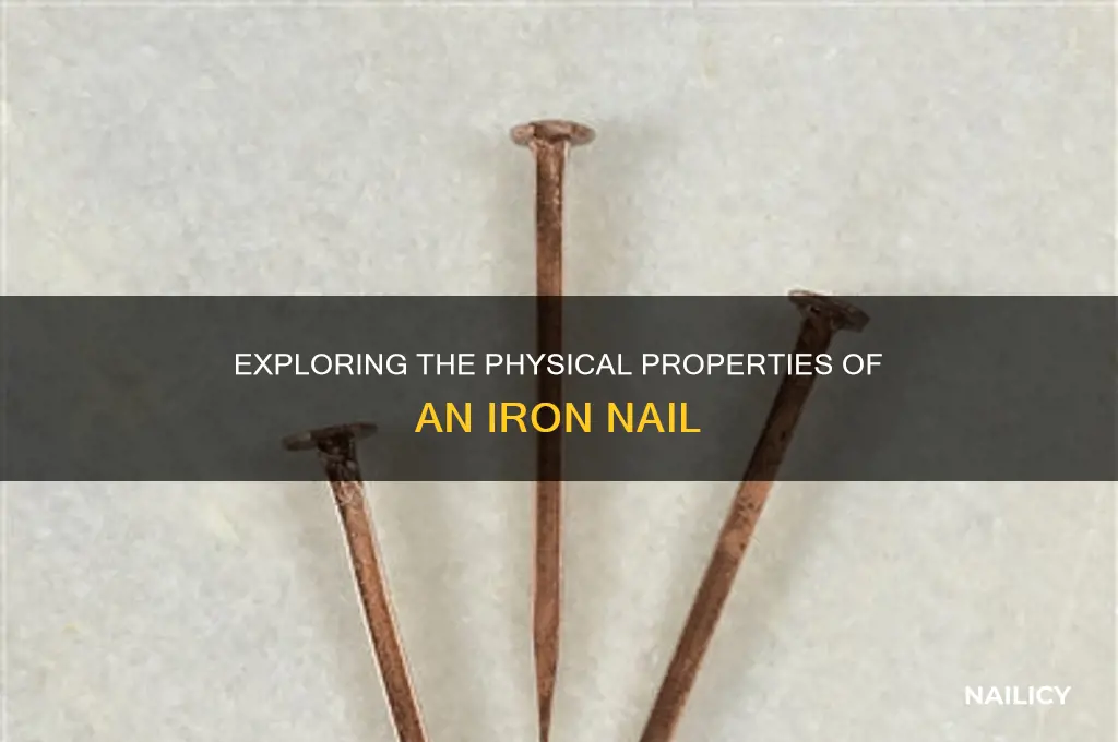what are some physical properties of iron nail