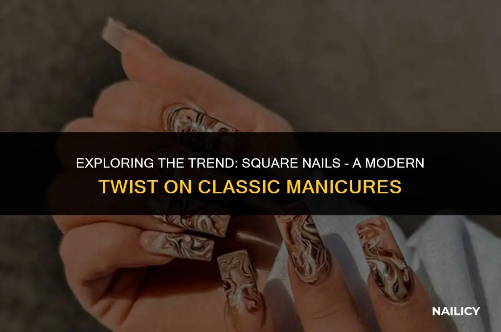 what are square nails