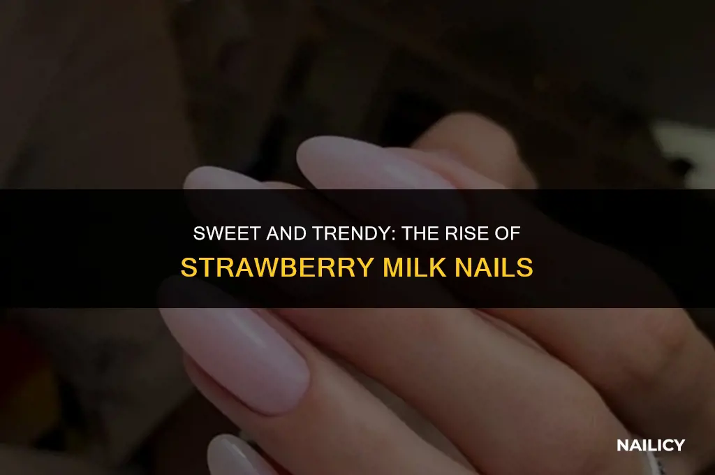 what are strawberry milk nails