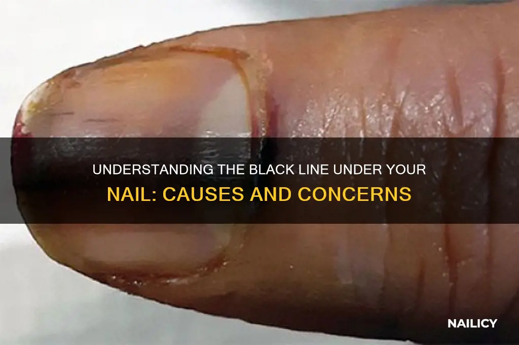 what are the black line under nail