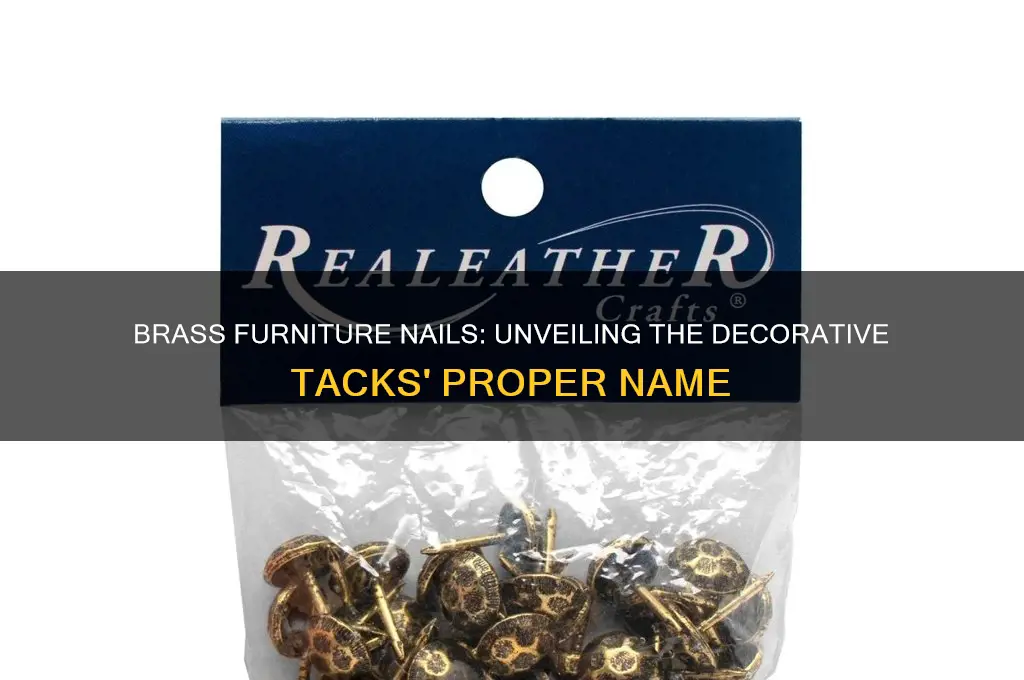 what are the brass nails called on furniture