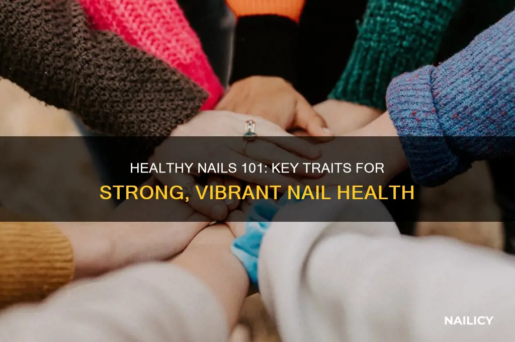 what are the characteristics of healthy nails