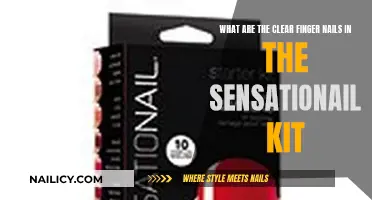 Clear Fingernails: Sensationail Kit's Secret Weapon