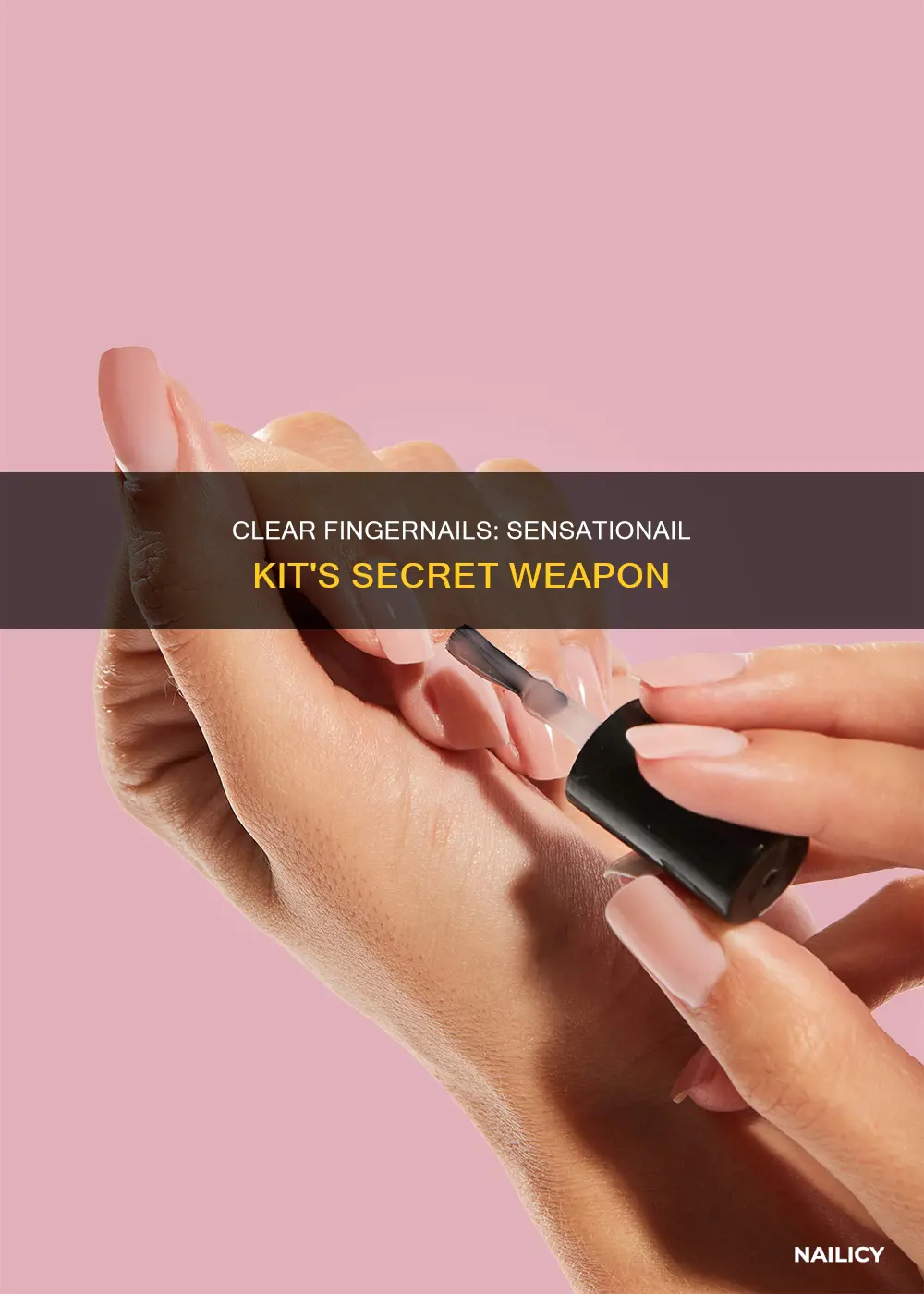 what are the clear finger nails in the sensationail kit