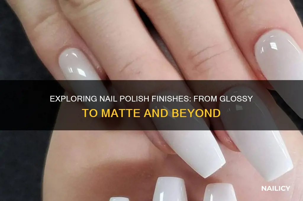what are the different finishes on nail polish