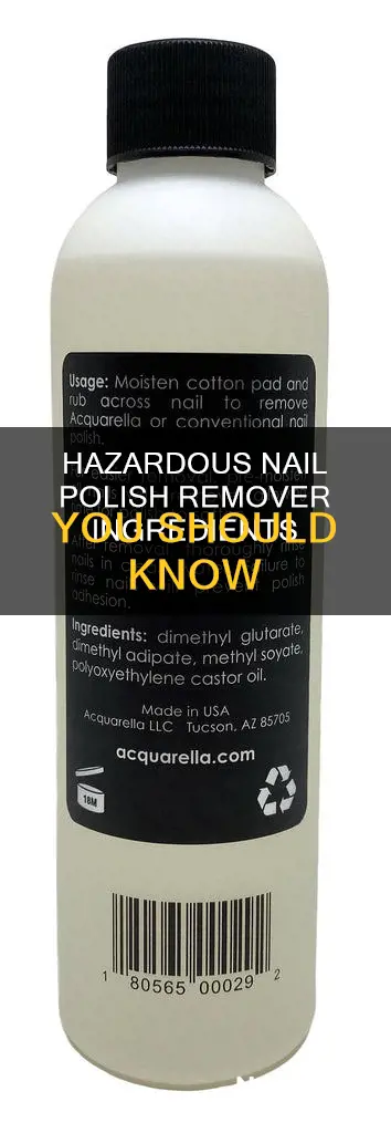 what are the hazardous ingredients in nail polish remover
