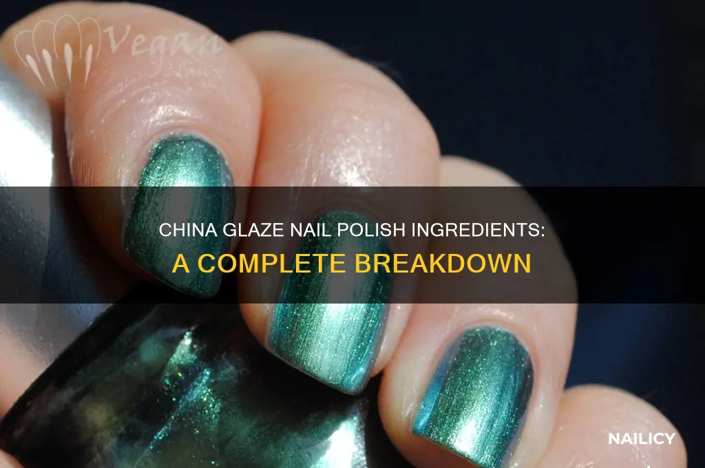 what are the ingredients in china glaze nail polish