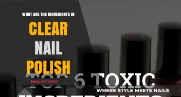 Unveiling the Ingredients in Clear Nail Polish: A Comprehensive Guide