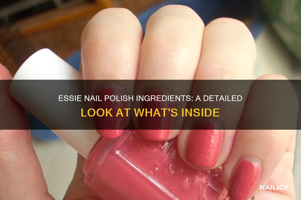 what are the ingredients in essie nail polish