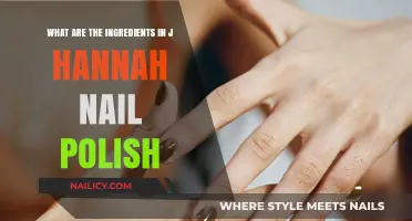 J. Hannah Nail Polish Ingredients: A Detailed Breakdown