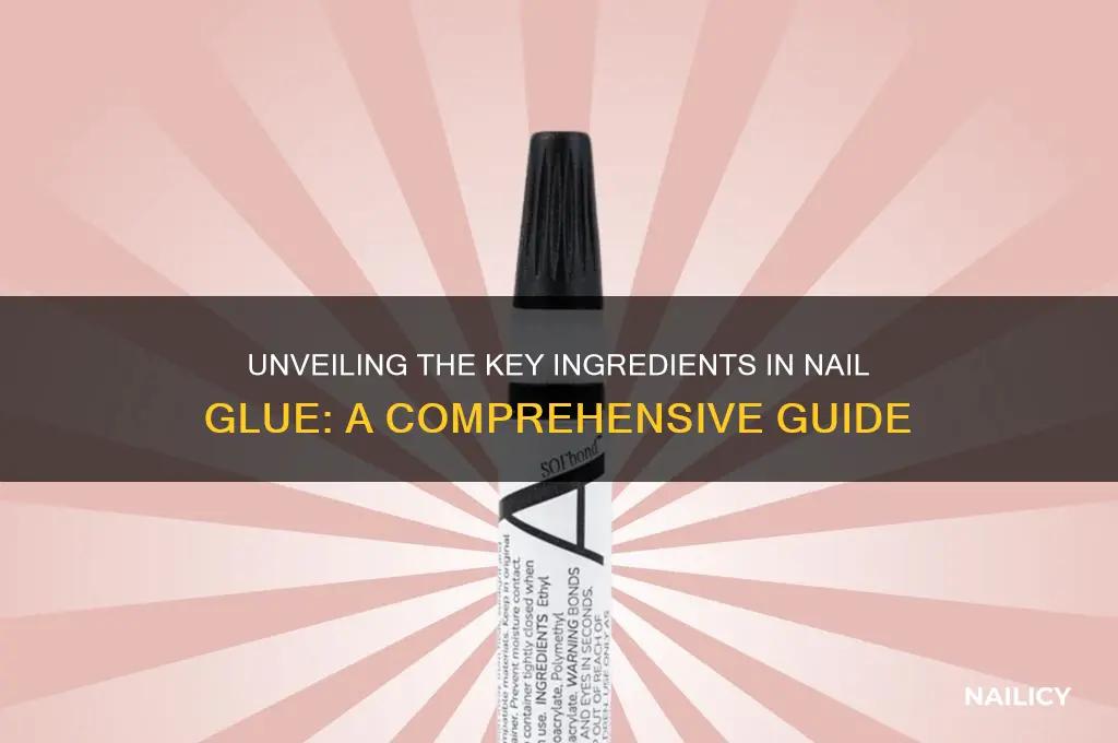 what are the ingredients in nail glue