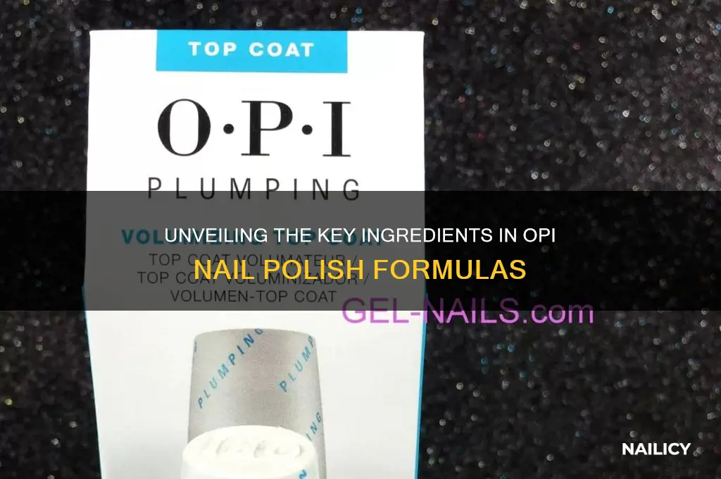 what are the ingredients in opi nail polish