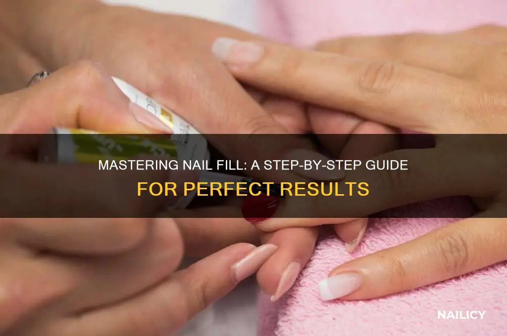 what are the steps to give nail fill