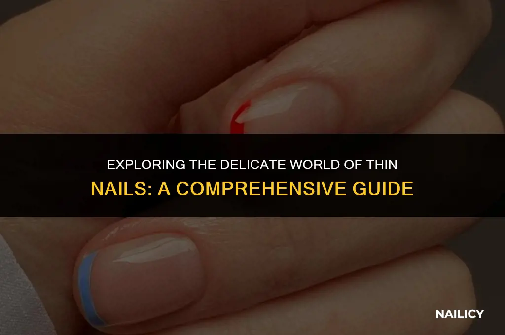 what are thin nails called
