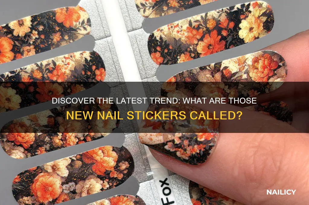 what are those new nail stickers called