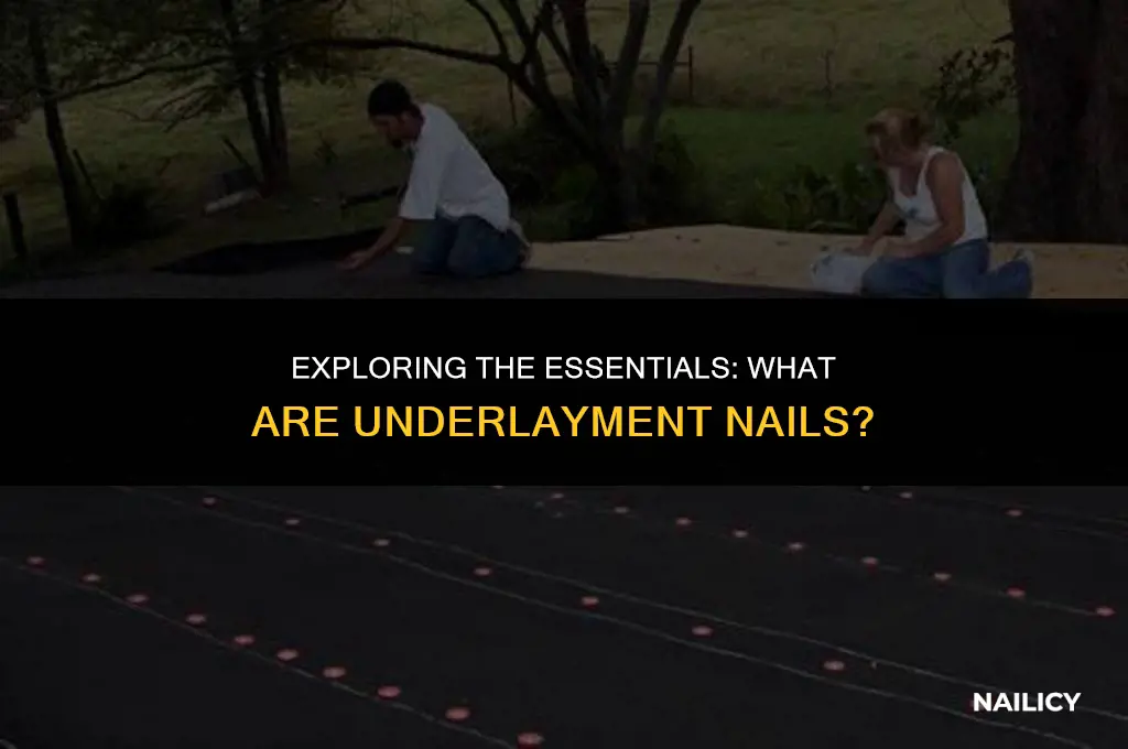 what are underlayment nails