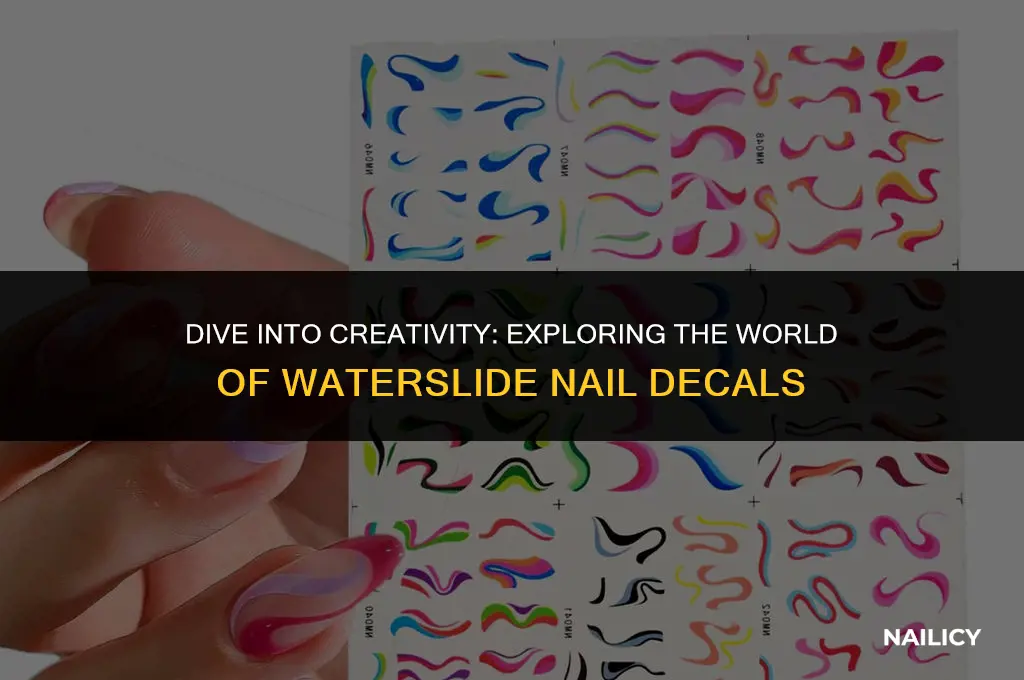 what are waterslide nail decals