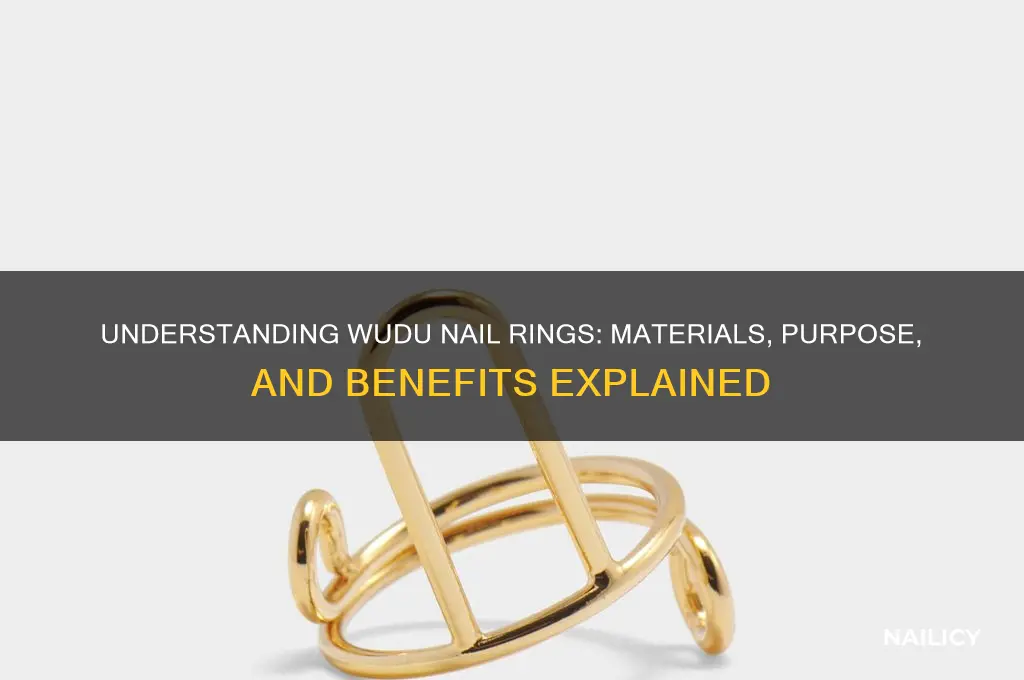what are wudu nail rings made of