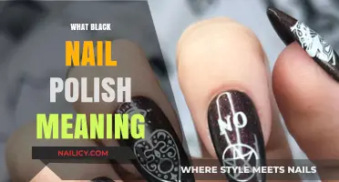 Unveiling the Edgy Symbolism: What Black Nail Polish Truly Means