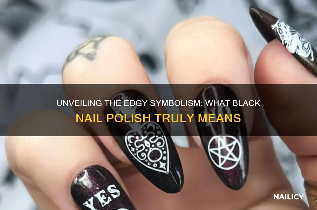 what black nail polish meaning