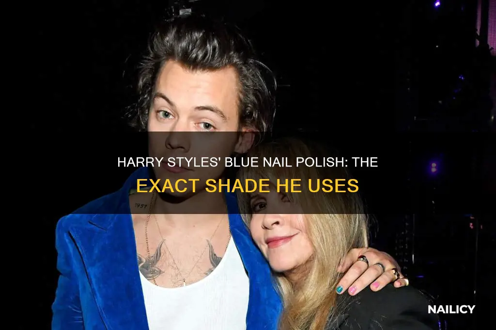 what blue nail polish does harry styles use