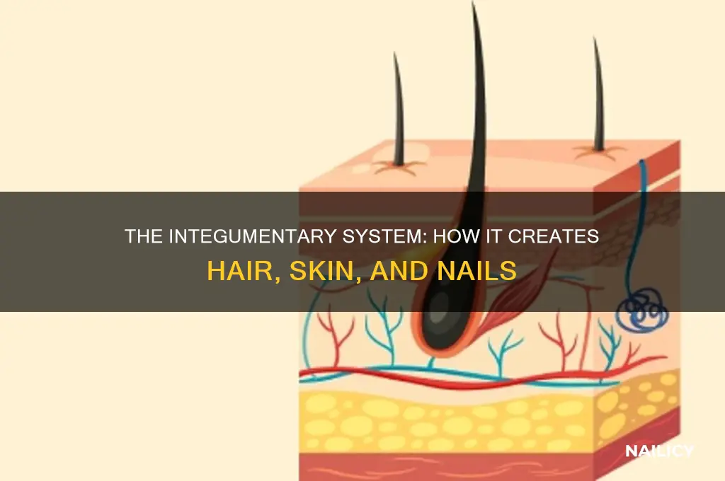 what body system makes hair skin nails