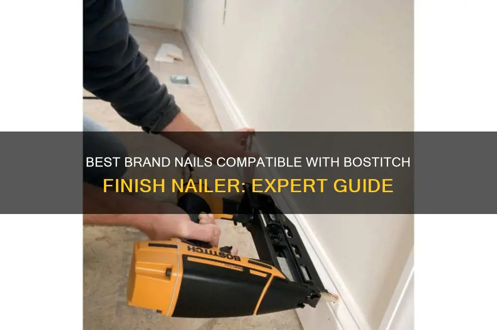 what brand nails work in bostich finish nailer