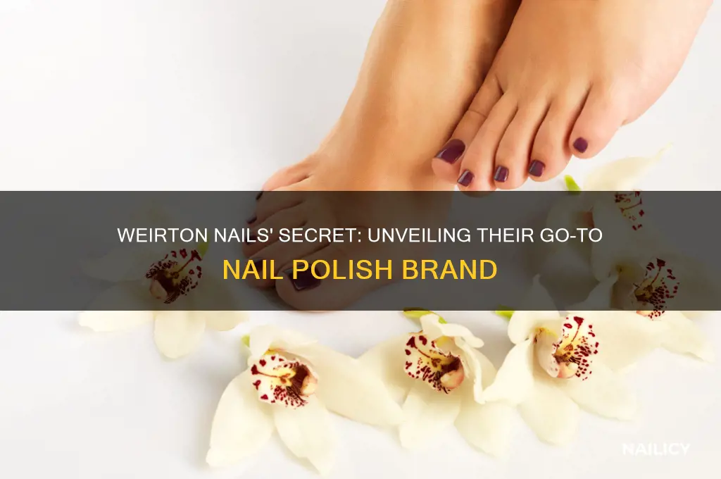 what brand of nail polish does weirton nails use