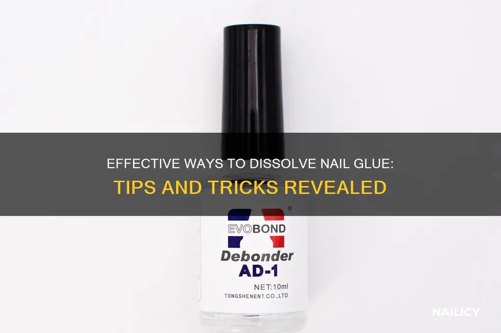 what breaks down nail glue