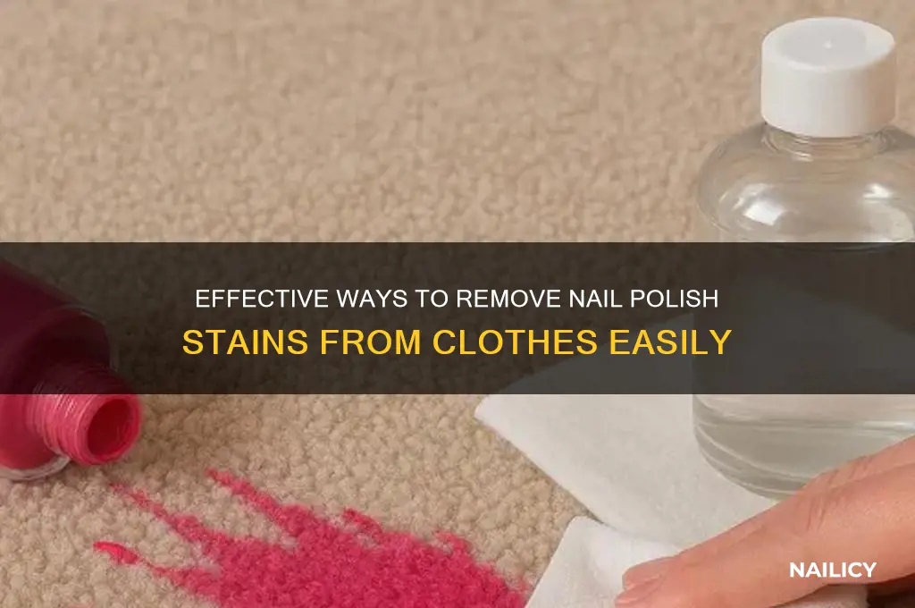 what brings nail polish out of clothes