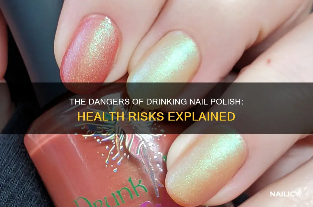 what can drinking nail polish do to you