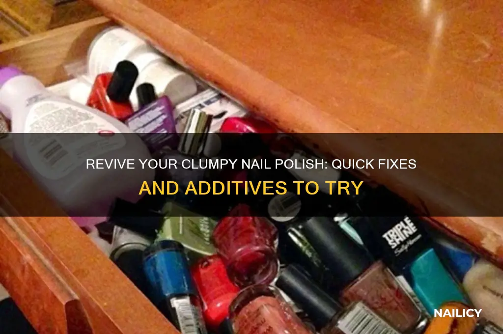 what can i add to clumpy nail polish
