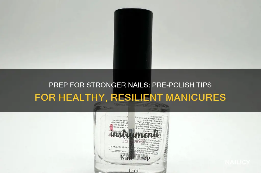 what can i do before applying polish to strengthen nails