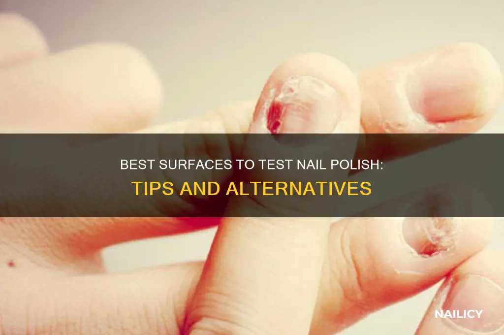 what can i use to test nail polish on
