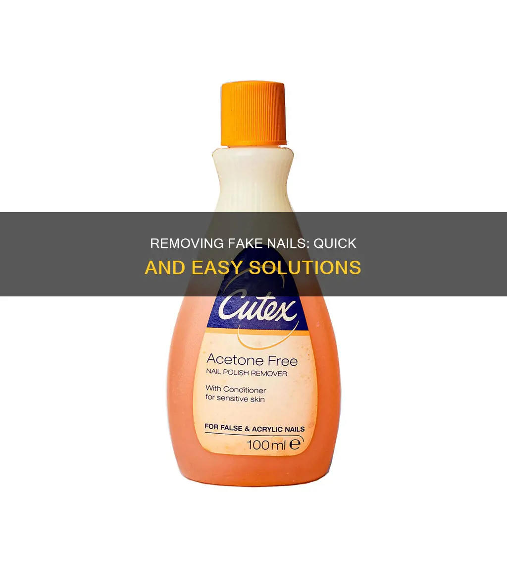 what can remove fake nails