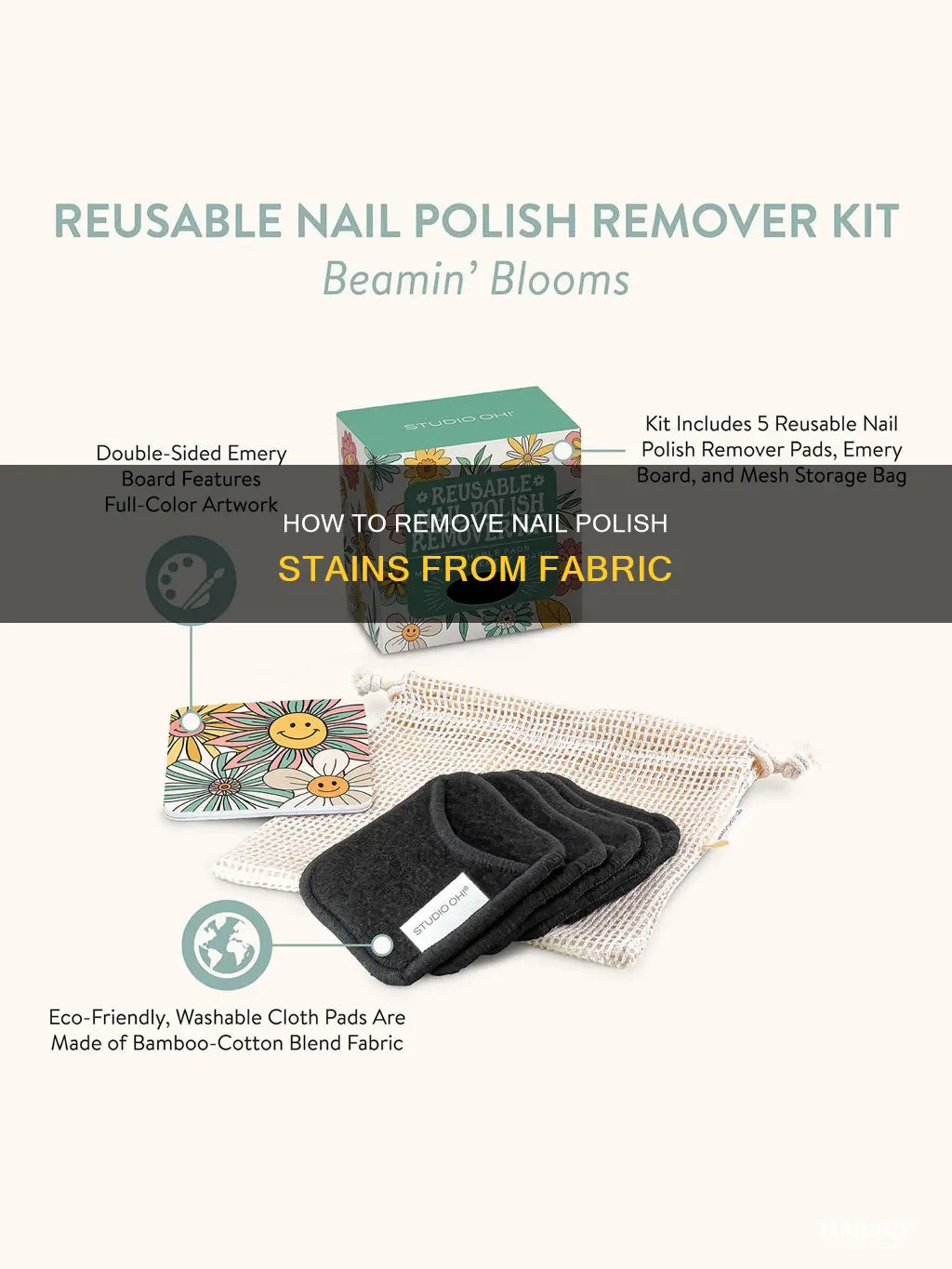 what can remove nail polish from fabric