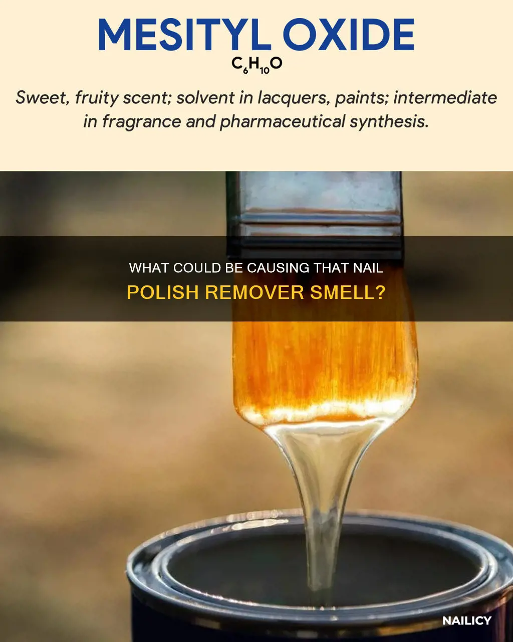 what can smell like nail polish remover