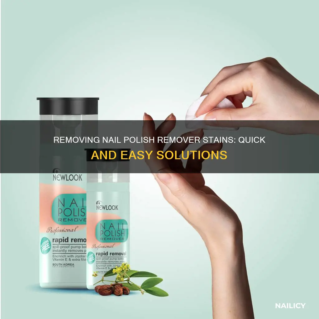 what can take off nail polish remover stain