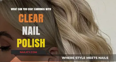 Clear Nail Polish: A Simple Coating Solution for Earrings