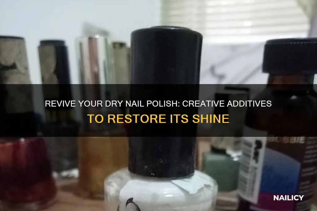 what can you put in dry nail polish