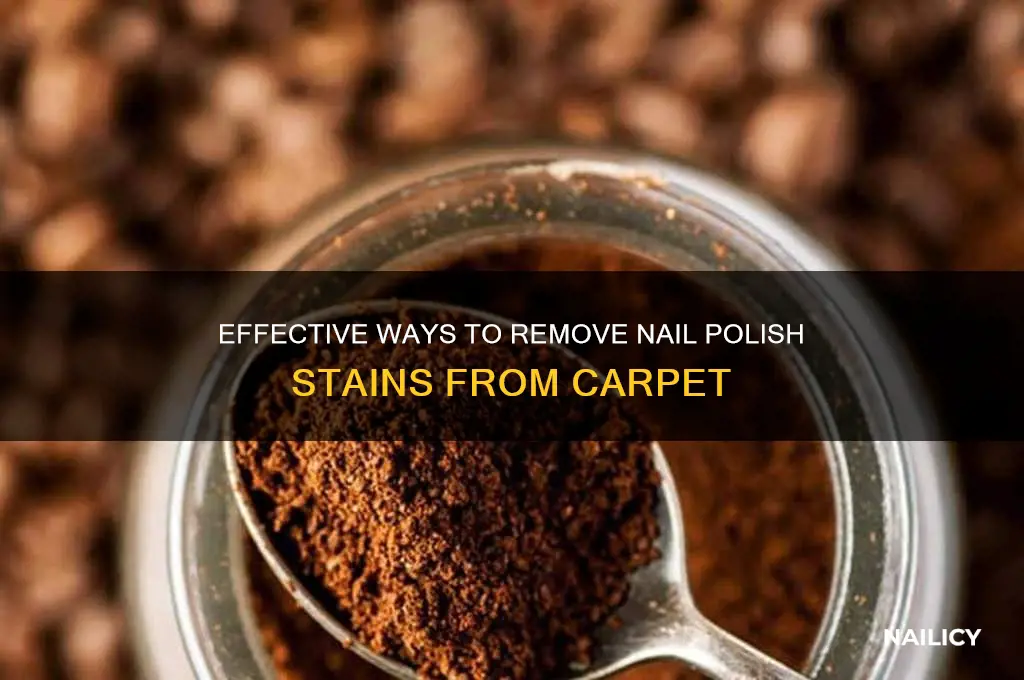 what can you use to clean nail polish in carpet