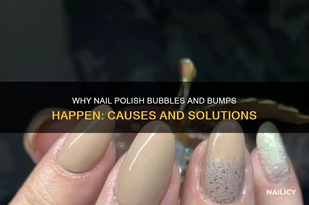 what causes bumps in nail polish