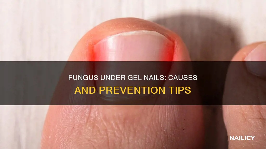 what causes fungus under gel nails