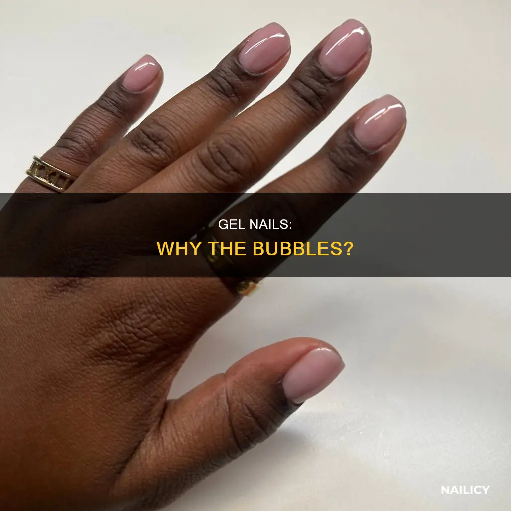 what causes gel nails to bubble