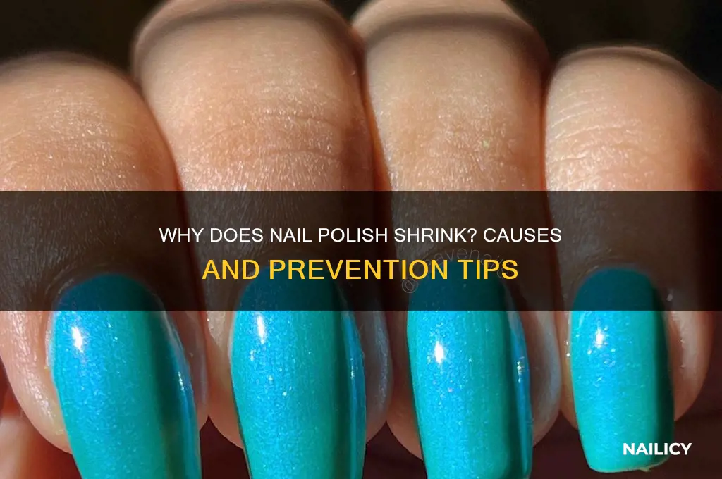 what causes nail polish shrinkage