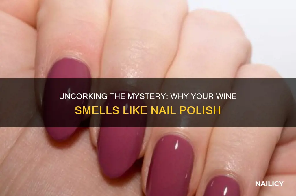 what causes nail polish smell in wine