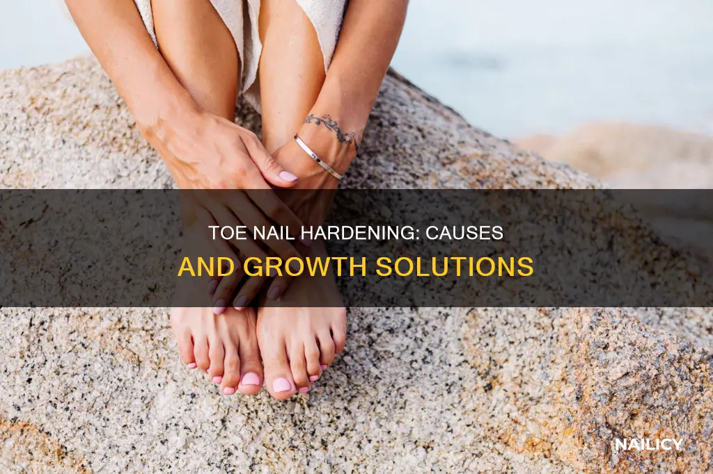 what causes toe nails to harden and stop growing