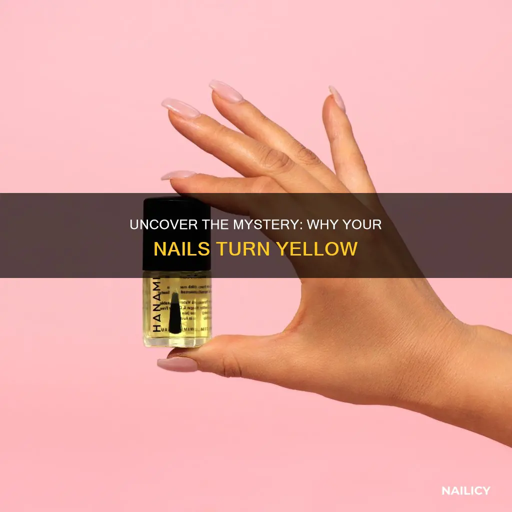 what causes your finger nails to turn yellow