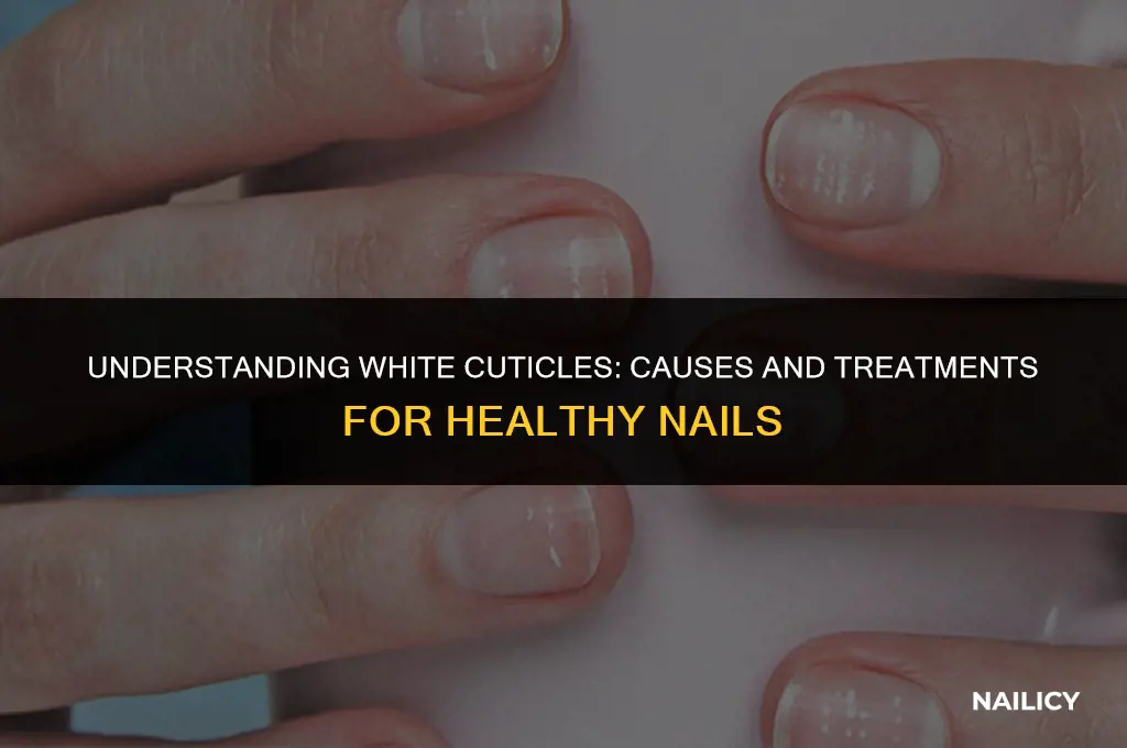 what causeswhite cuticles on nails