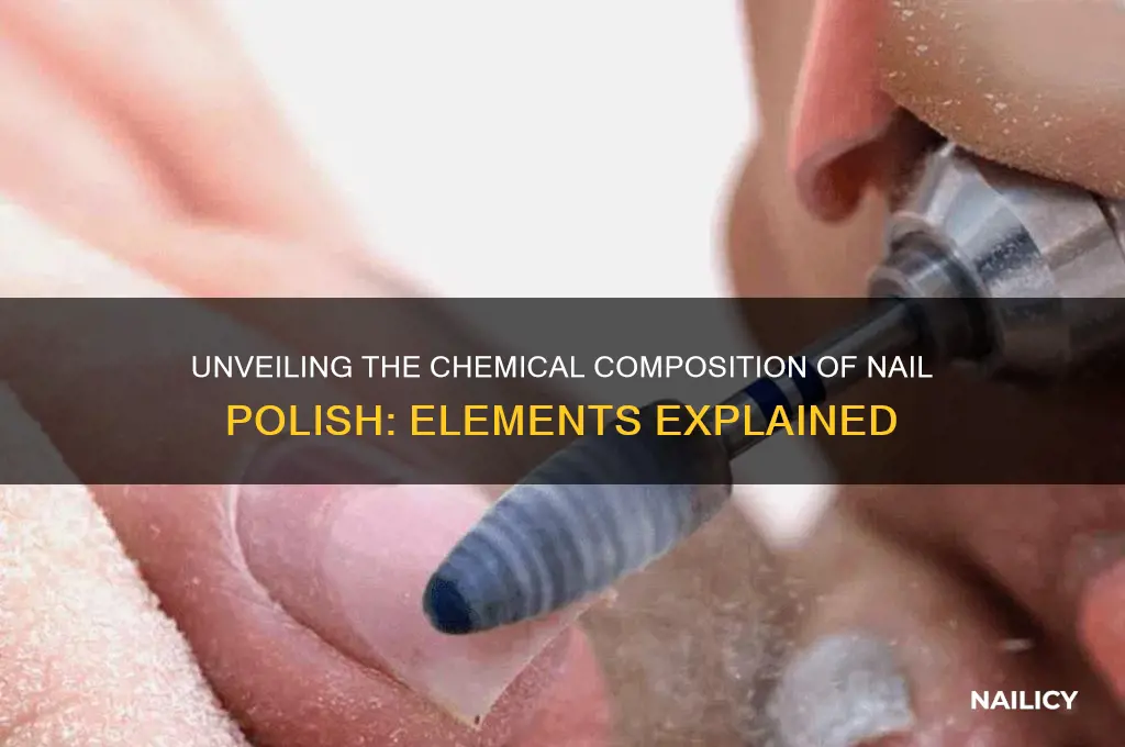 what chemical elements are in nail polish